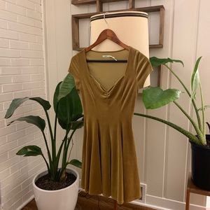 Urban outfitters kimchi blue mustard yellow dress